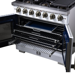 Forno Capriasca 36-Inch Gas Range FFSGS6460-36 – White – Gas Range FFSGS6460 36WHT Racks 2025 08 04