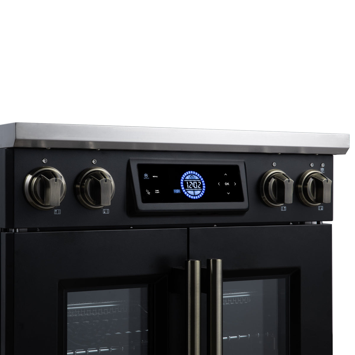 Forno Maximus 30-Inch Induction Range FFSIN0932-30 – Black – Induction Range FFSIN0932 30BLK Control Panel Left Angle 2026 07 20