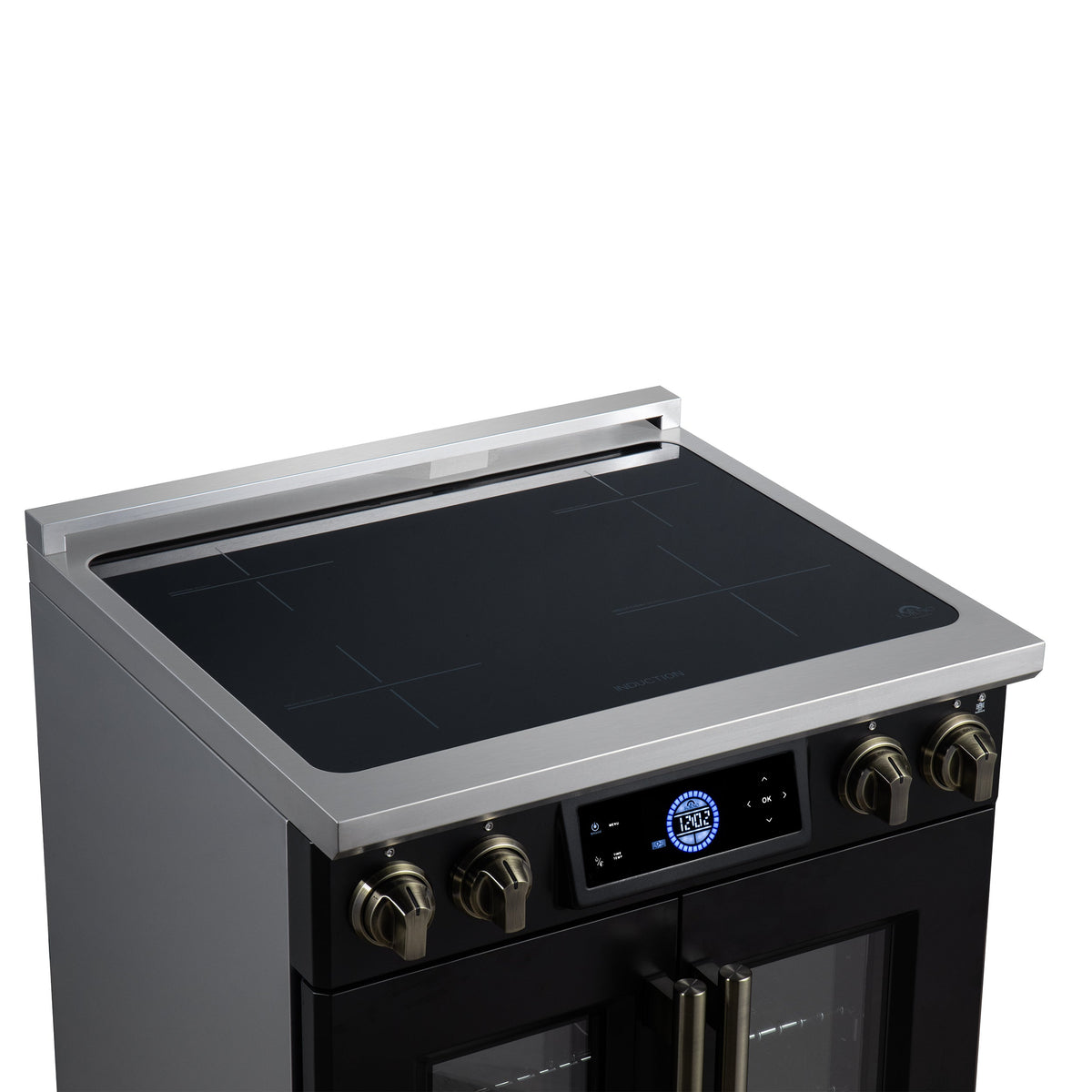 Forno Maximus 30-Inch Induction Range FFSIN0932-30 – Black – Induction Range FFSIN0932 30BLK Cooktop Left Angle 2026 07 20