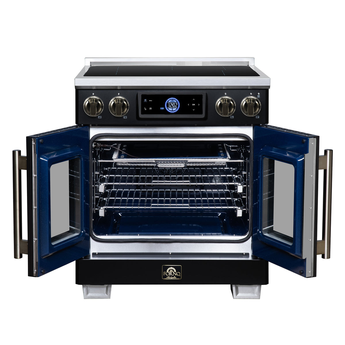 Forno Maximus 30-Inch Induction Range FFSIN0932-30 – Black – Induction Range FFSIN0932 30BLK Front Open 2026 07 20