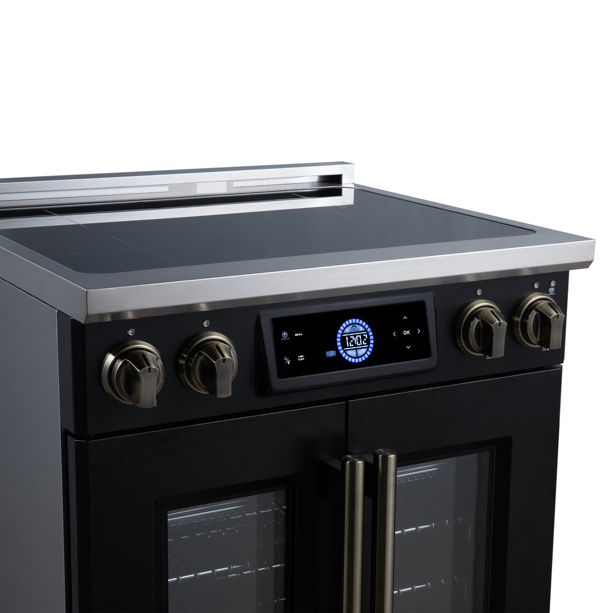 Forno Maximus 30-Inch Induction Range FFSIN0932-30 – Black – Induction Range FFSIN0932 30BLK Left Angle Close Up 2026 07 20
