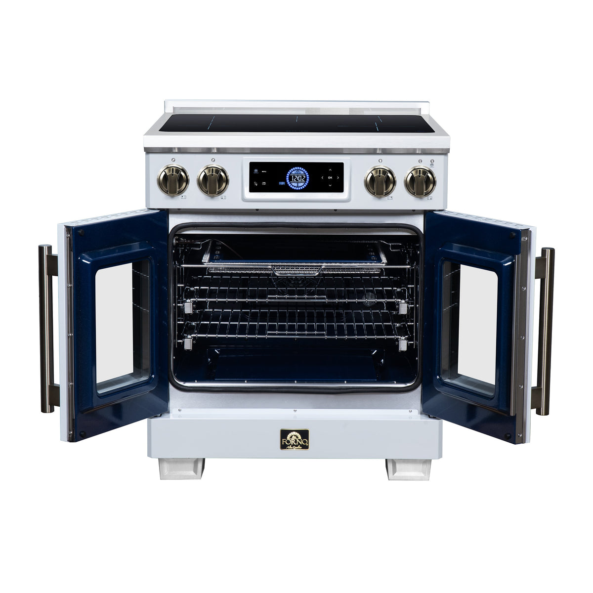 Forno Maximus 30-Inch Induction Range FFSIN0932-30 – White – Induction Range FFSIN0932 30WHT Front Open 2026 07 20