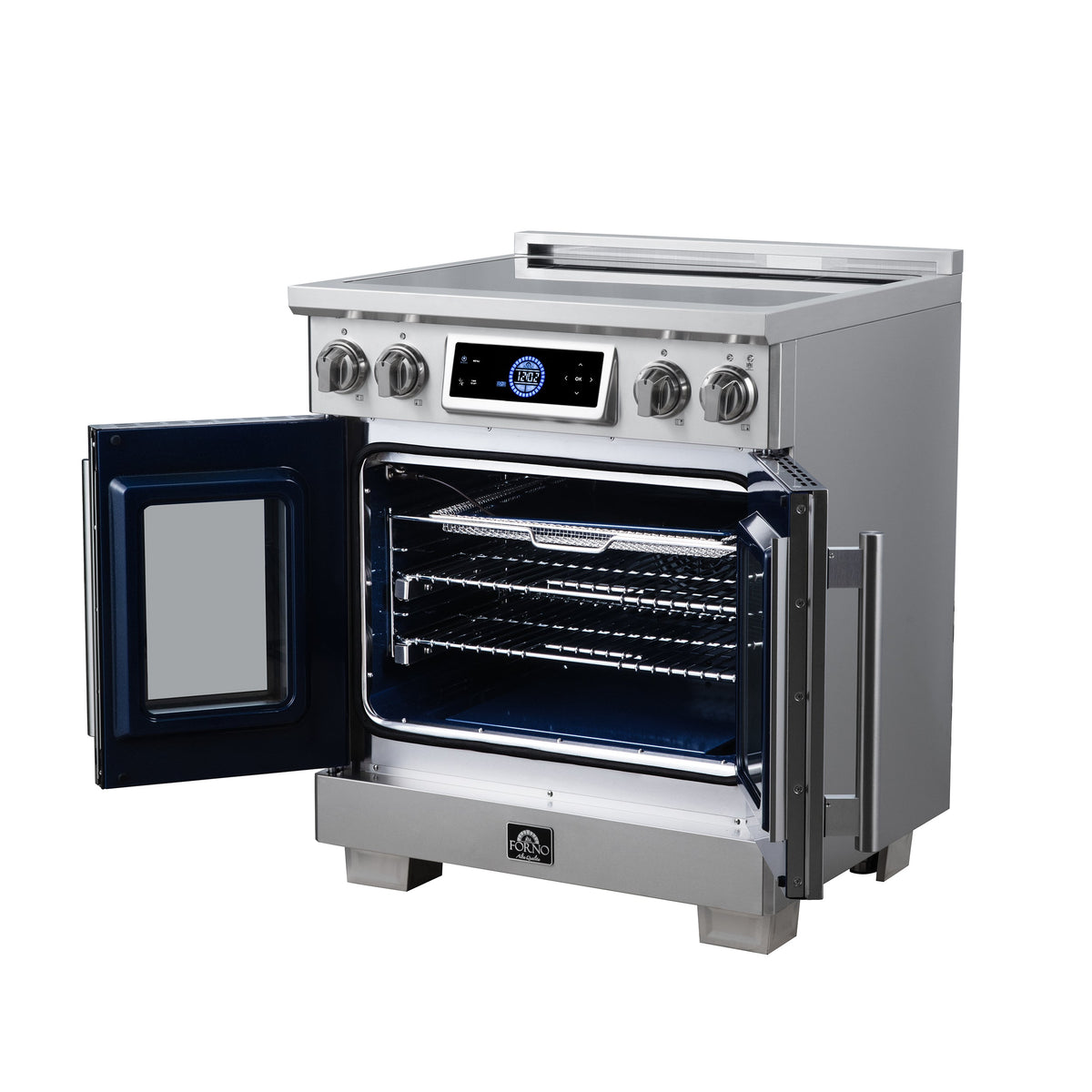 Forno Maximus 30-Inch Induction Range FFSIN0932-30 – Stainless Steel – Induction Range FFSIN0932 30 Right Angle Open 2026 07 20