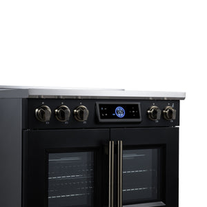 Forno Maximus 36-Inch Induction Range FFSIN0932-36 – Black – Induction Range FFSIN0932 36BLK Control Panel Left Angle 2026 07 20