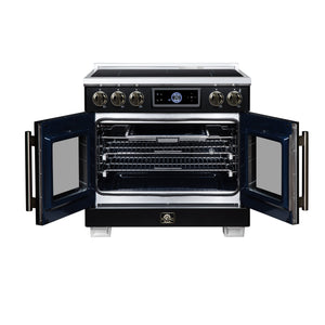 Forno Maximus 36-Inch Induction Range FFSIN0932-36 – Black – Induction Range FFSIN0932 36BLK Front Open 2026 07 20