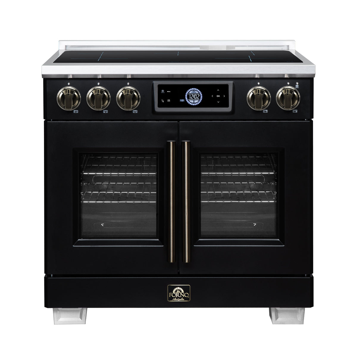 Forno Maximus 36-Inch Induction Range FFSIN0932-36 – Black – Induction Range FFSIN0932 36BLK Front 2026 07 20