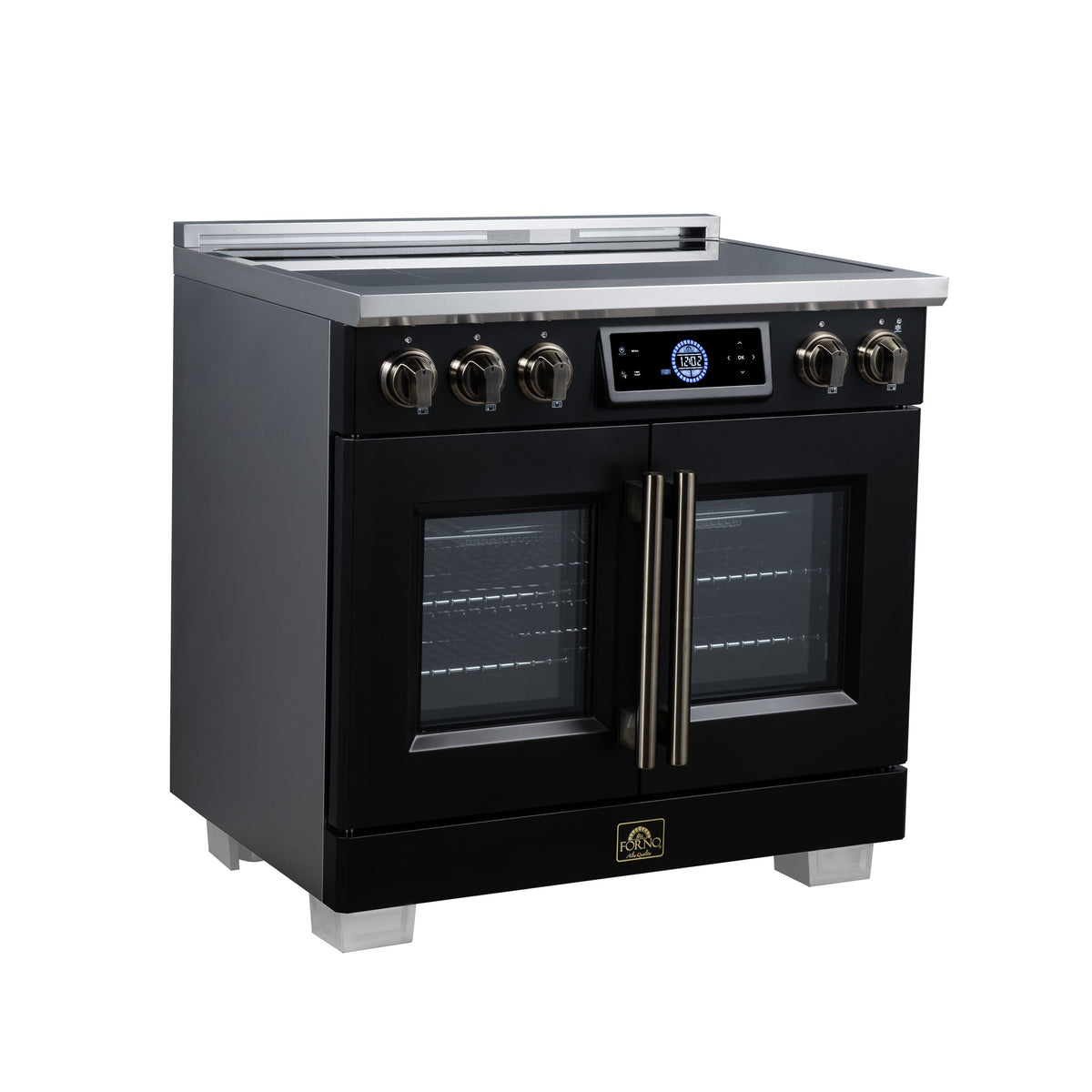 Forno Maximus 36-Inch Induction Range FFSIN0932-36 – Black – Induction Range FFSIN0932 36BLK Left Angle 2026 07 20