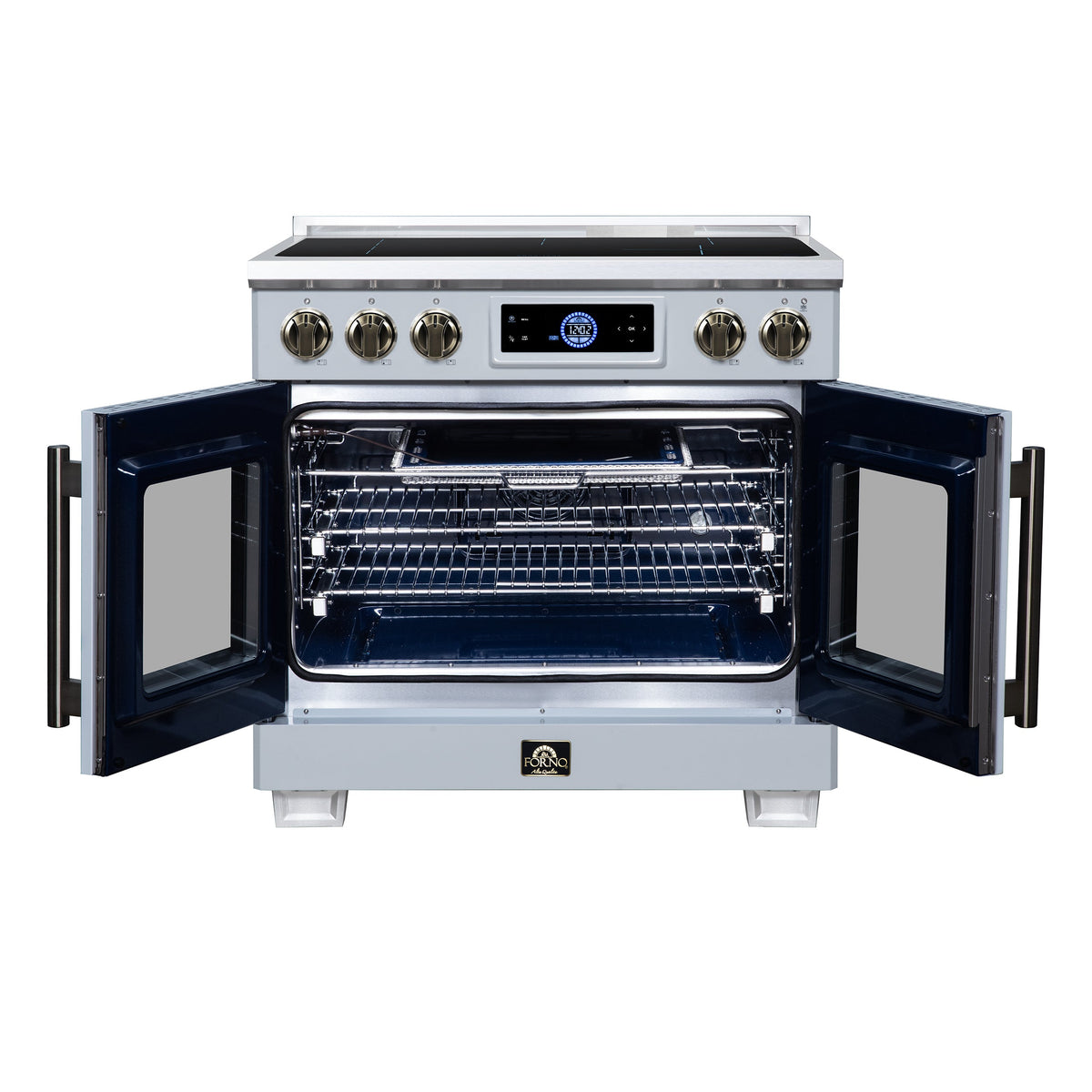 Forno Maximus 36-Inch Induction Range FFSIN0932-36 – White – Induction Range FFSIN0932 36WHT Front Open 2026 07 20