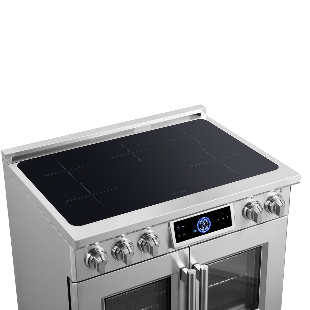Forno Maximus 36-Inch Induction Range FFSIN0932-36 – Stainless Steel – Induction Range FFSIN0932 36 Cooktop Left Angle 2026 07 20