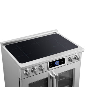 Forno Maximus 36-Inch Induction Range FFSIN0932-36 – Stainless Steel – Induction Range FFSIN0932 36 Cooktop Left Angle 2026 07 20