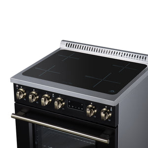 Forno Torino 30-Inch Induction Range FFSIN0936-30 – Black – Induction Range FFSIN0936 30BLK Cooktop Right Angle 2026 08 11