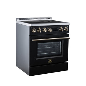 Forno Torino 30-Inch Induction Range FFSIN0936-30 – Black – Induction Range FFSIN0936 30BLK Left Angle 2026 08 11