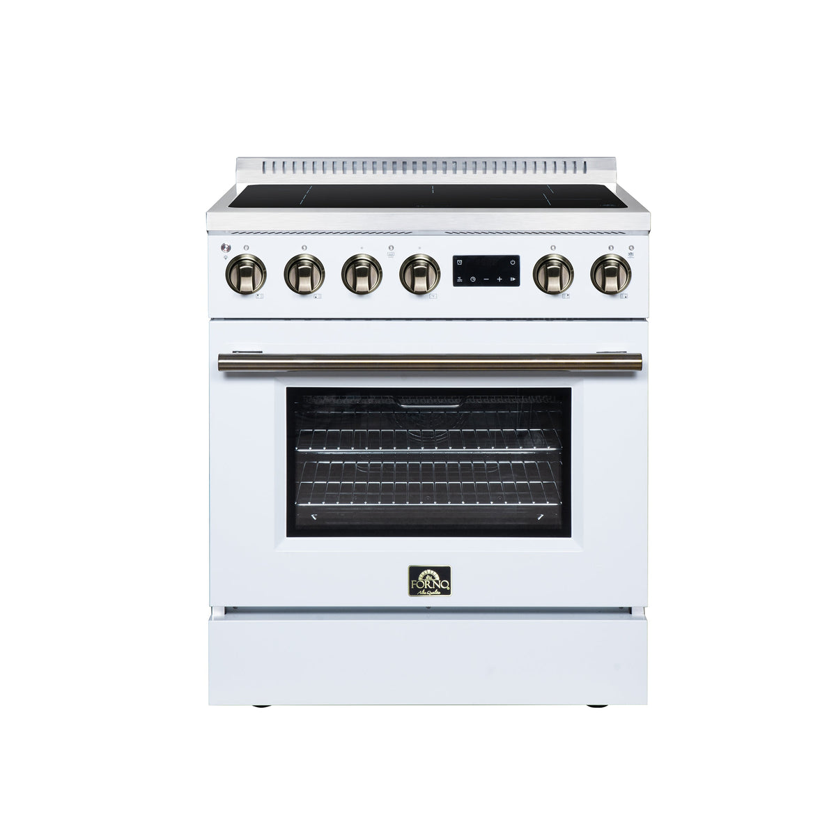 Forno Torino 30-Inch Induction Range FFSIN0936-30 – White – Induction Range FFSIN0936 30WHT Front 2026 08 12