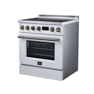 Forno Torino 30-Inch Induction Range FFSIN0936-30 – White – Induction Range FFSIN0936 30WHT Right Angle 2026 08 12