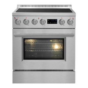 Forno Torino 30-Inch Induction Range FFSIN0936-30 – Stainless Steel – Induction Range FFSIN0936 30 Front 2025 06 05
