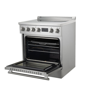 Forno Torino 30-Inch Induction Range FFSIN0936-30 – Stainless Steel – Induction Range FFSIN0936 30 Right Angle Opened 2025 06 05