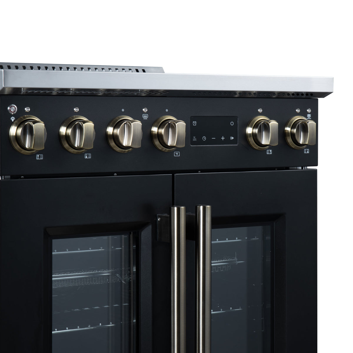 Forno Torino 30-Inch Induction Range FFSIN0950-30 – Black – Induction Range FFSIN0950 30BLK Control Panel Left Angle 2026 05 27