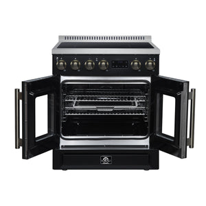 Forno Torino 30-Inch Induction Range FFSIN0950-30 – Black – Induction Range FFSIN0950 30BLK Front Opened 2026 05 27