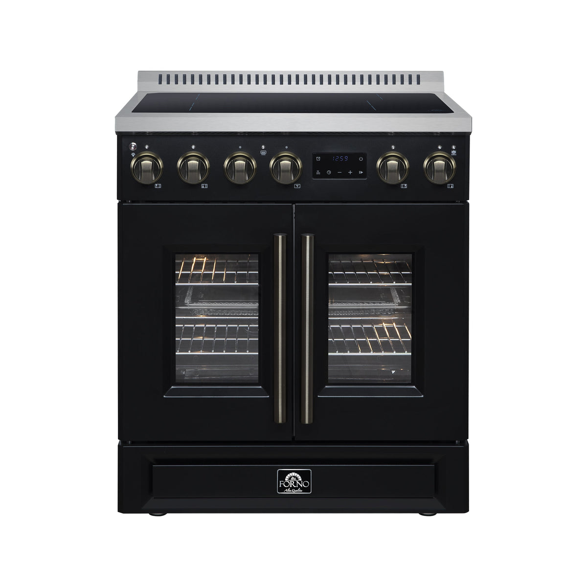 Forno Torino 30-Inch Induction Range FFSIN0950-30 – Black – Induction Range FFSIN0950 30BLK Front 2026 05 27