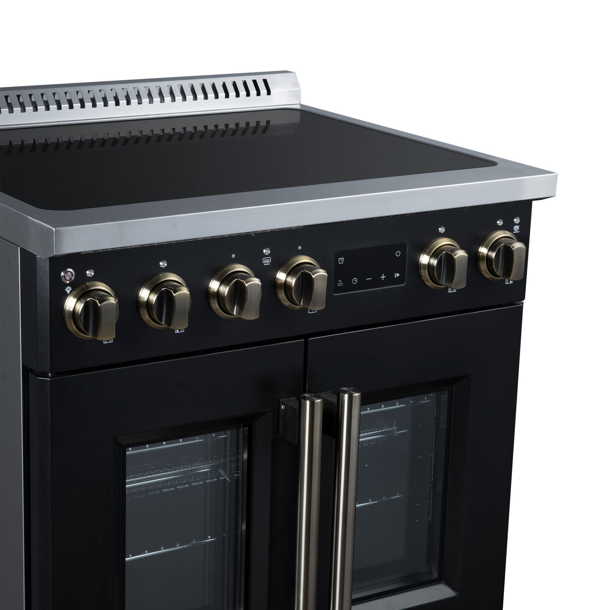 Forno Torino 30-Inch Induction Range FFSIN0950-30 – Black – Induction Range FFSIN0950 30BLK Left Angle Close Up 2026 05 27