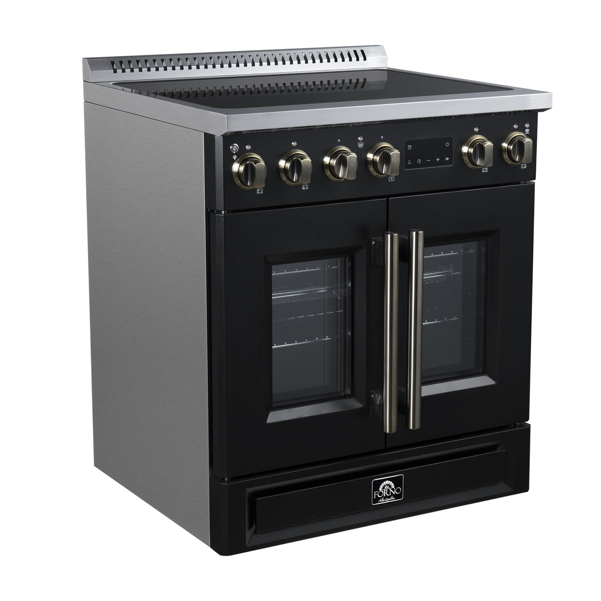 Forno Torino 30-Inch Induction Range FFSIN0950-30 – Black – Induction Range FFSIN0950 30BLK Left Angle 2026 05 27