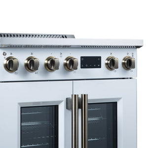 Forno Torino 30-Inch Induction Range FFSIN0950-30 – White – Induction Range FFSIN0950 30WHT Control Panel Left Angle 2026 05 27
