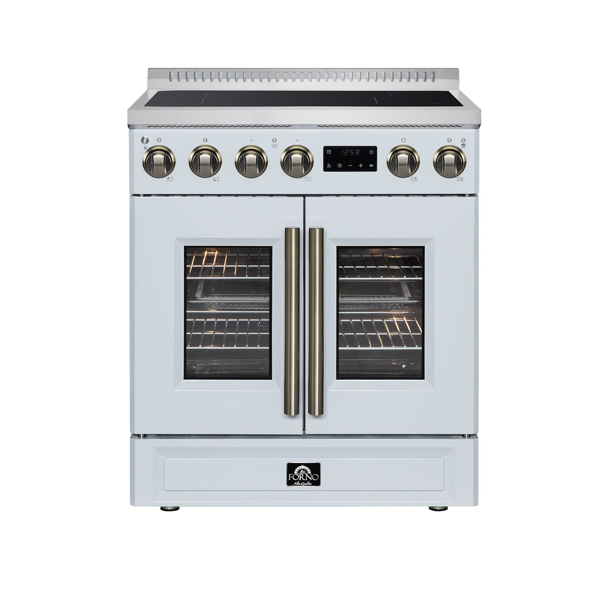 Forno Torino 30-Inch Induction Range FFSIN0950-30 – White – Induction Range FFSIN0950 30WHT Front 2026 05 27