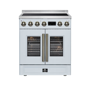 Forno Torino 30-Inch Induction Range FFSIN0950-30 – White – Induction Range FFSIN0950 30WHT Front 2026 05 27