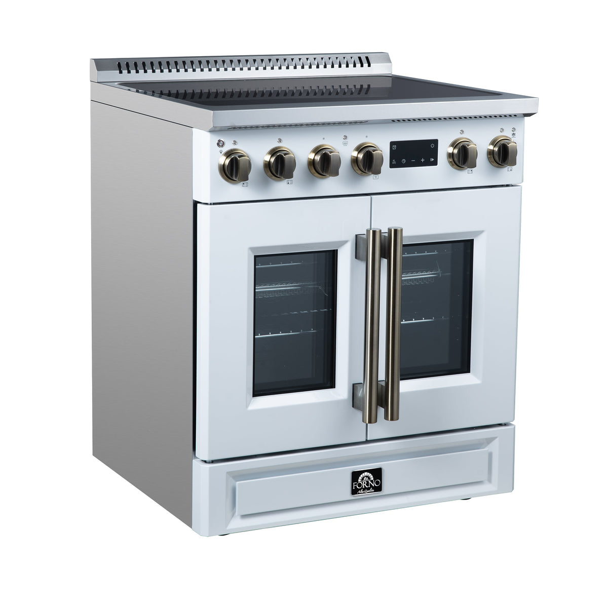 Forno Torino 30-Inch Induction Range FFSIN0950-30 – White – Induction Range FFSIN0950 30WHT Left Angle 2026 05 27