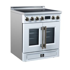 Forno Torino 30-Inch Induction Range FFSIN0950-30 – White – Induction Range FFSIN0950 30WHT Left Angle 2026 05 27