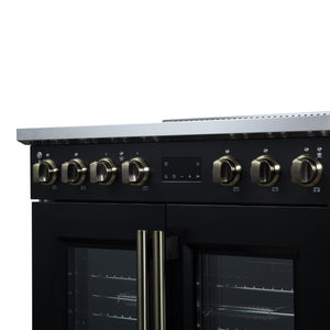 Forno Torino 36-Inch Induction Range FFSIN0950-36 – Black – Induction Range FFSIN0950 36BLK Control Panel Right Angle 2026 05 27
