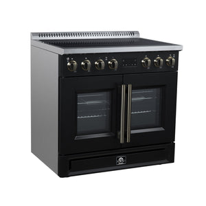 Forno Torino 36-Inch Induction Range FFSIN0950-36 – Black – Induction Range FFSIN0950 36BLK Left Angle 2026 05 27