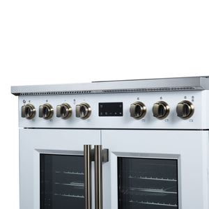 Forno Torino 36-Inch Induction Range FFSIN0950-36 – White – Induction Range FFSIN0950 36WHT Control Panel Right Angle 2026 05 27