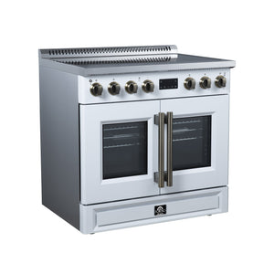 Forno Torino 36-Inch Induction Range FFSIN0950-36 – White – Induction Range FFSIN0950 36WHT Left Angle 2026 05 27