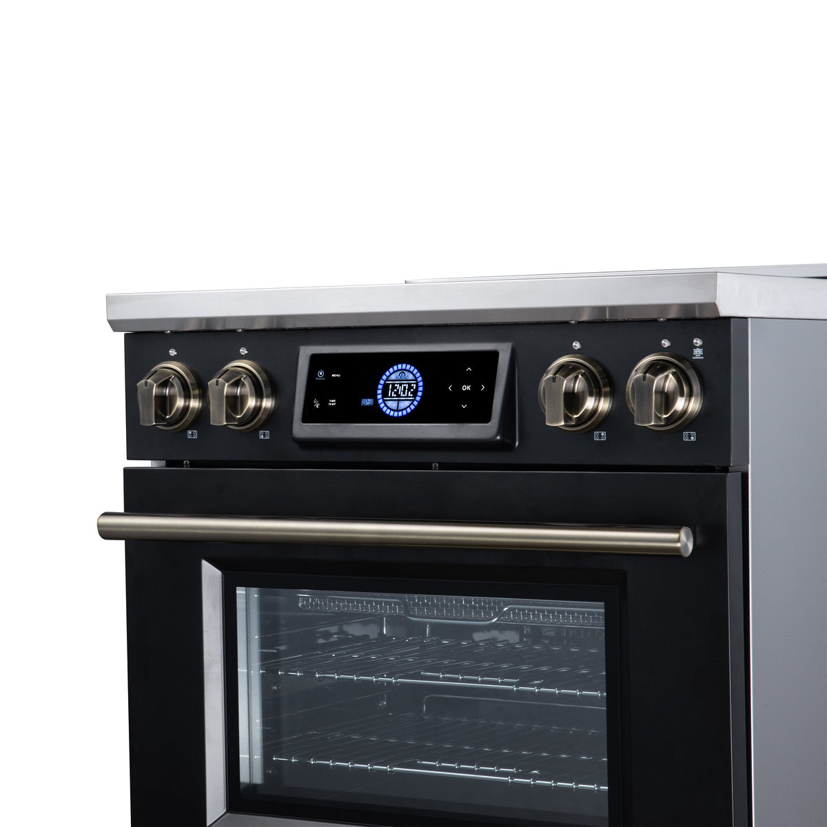 Forno Maximus 30-Inch Induction Range FFSIN0968-30 – Black – Induction Range FFSIN0968 30BLK Control Panel Right Angle 2026 08 17