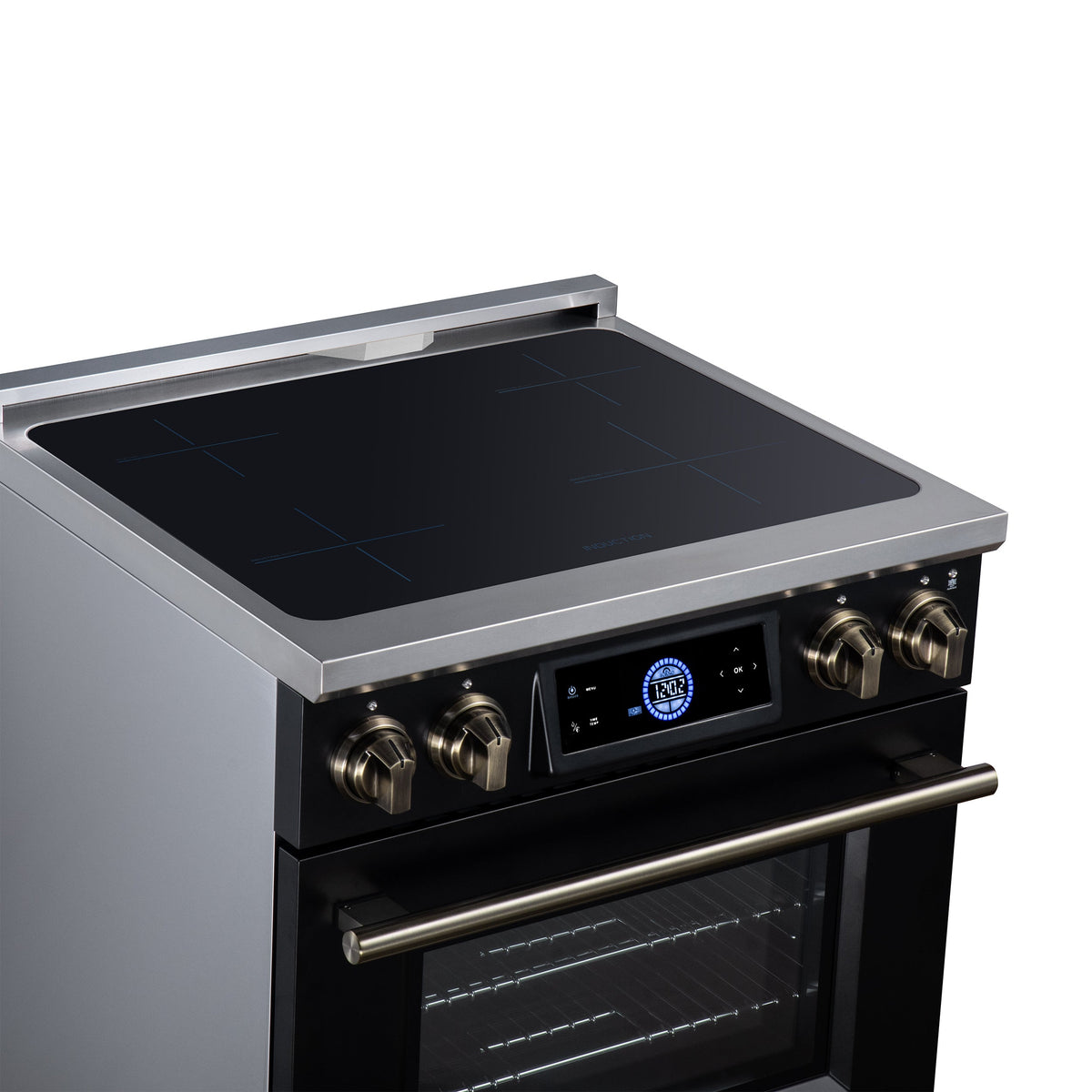 Forno Maximus 30-Inch Induction Range FFSIN0968-30 – Black – Induction Range FFSIN0968 30BLK Cooktop Left Angle 2026 08 17