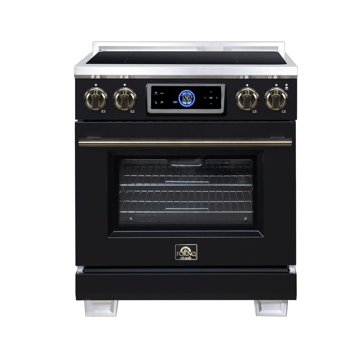 Forno Maximus 30-Inch Induction Range FFSIN0968-30 – Black – Induction Range FFSIN0968 30BLK Front 2026 08 17