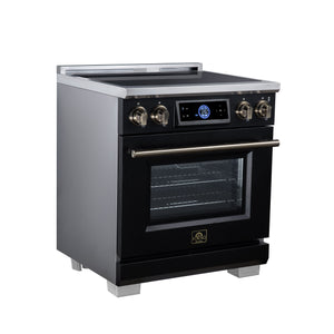 Forno Maximus 30-Inch Induction Range FFSIN0968-30 – Black – Induction Range FFSIN0968 30BLK Left Angle 2026 08 17