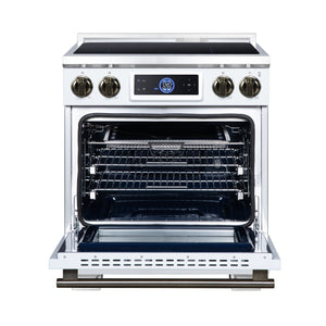 Forno Maximus 30-Inch Induction Range FFSIN0968-30 – White – Induction Range FFSIN0968 30WHT Front Open 2026 08 17
