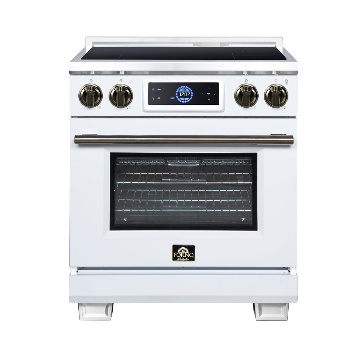Forno Maximus 30-Inch Induction Range FFSIN0968-30 – White – Induction Range FFSIN0968 30WHT Front 2026 08 17