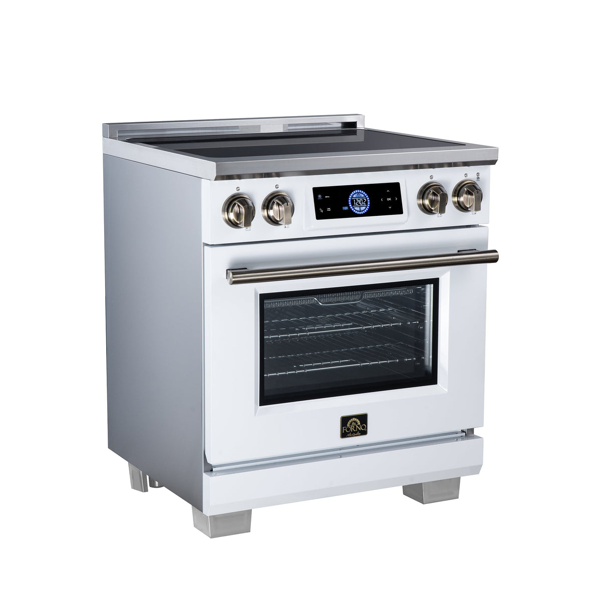 Forno Maximus 30-Inch Induction Range FFSIN0968-30 – White – Induction Range FFSIN0968 30WHT Left Angle 2026 08 17