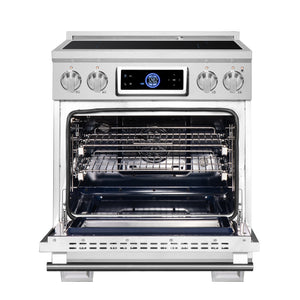 Forno Maximus 30-Inch Induction Range FFSIN0968-30 – Stainless Steel – Induction Range FFSIN0968 30 Front Opened 2025 06 27