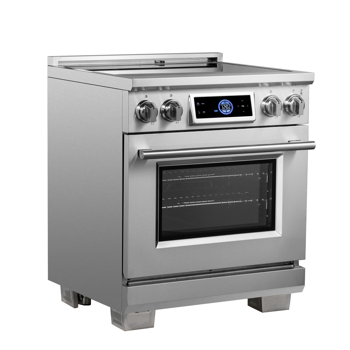Forno Maximus 30-Inch Induction Range FFSIN0968-30 – Stainless Steel – Induction Range FFSIN0968 30 Left Angle 2025 06 27