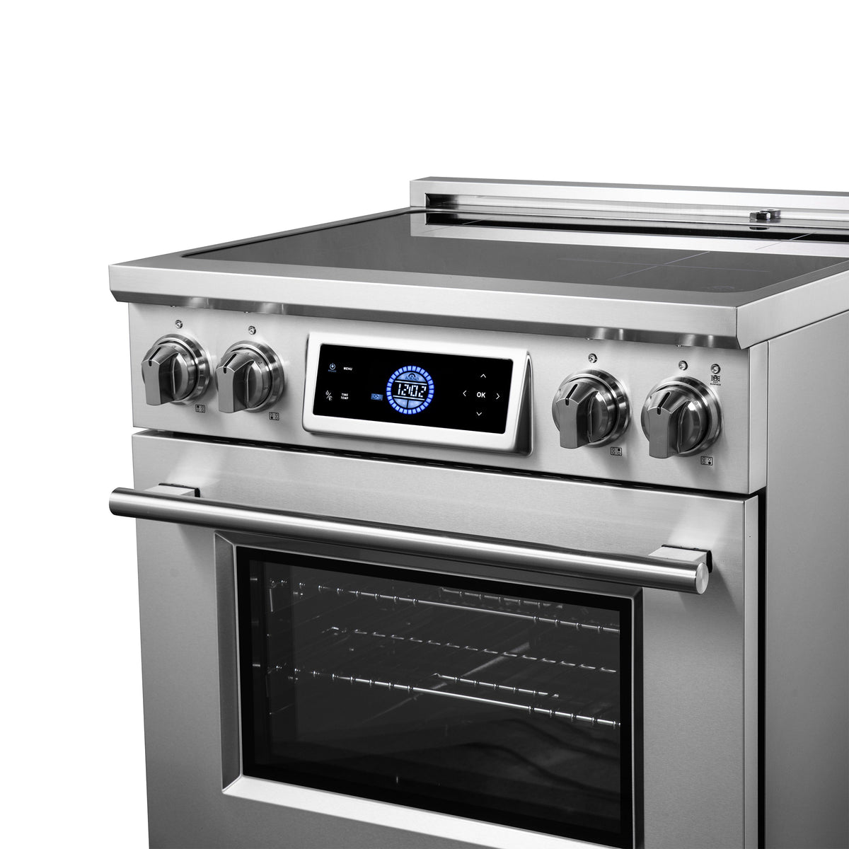 Forno Maximus 30-Inch Induction Range FFSIN0968-30 – Stainless Steel – Induction Range FFSIN0968 30 V1 7 Right Side Controls Cooktop 2025 05 05