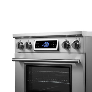 Forno Maximus 30-Inch Induction Range FFSIN0968-30 – Stainless Steel – Induction Range FFSIN0968 30 V1 8 Knob Close Up 2025 05 05