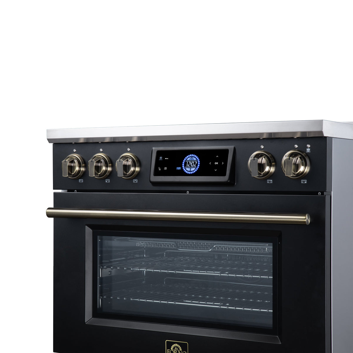 Forno Maximus 36-Inch Induction Range FFSIN0968-36 – Black – Induction Range FFSIN0968 36BLK Control Panel Right Angle 2026 08 17