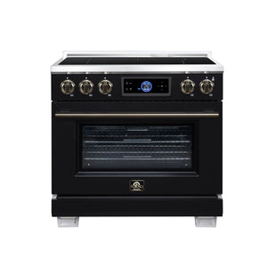 Forno Maximus 36-Inch Induction Range FFSIN0968-36 – Black – Induction Range FFSIN0968 36BLK Front 2026 08 17
