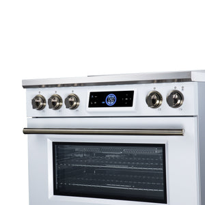 Forno Maximus 36-Inch Induction Range FFSIN0968-36 – White – Induction Range FFSIN0968 36WHT Control Panel Right Angle 2026 08 17