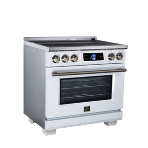 Forno Maximus 36-Inch Induction Range FFSIN0968-36 – White – Induction Range FFSIN0968 36WHT Left Angle 2026 08 17