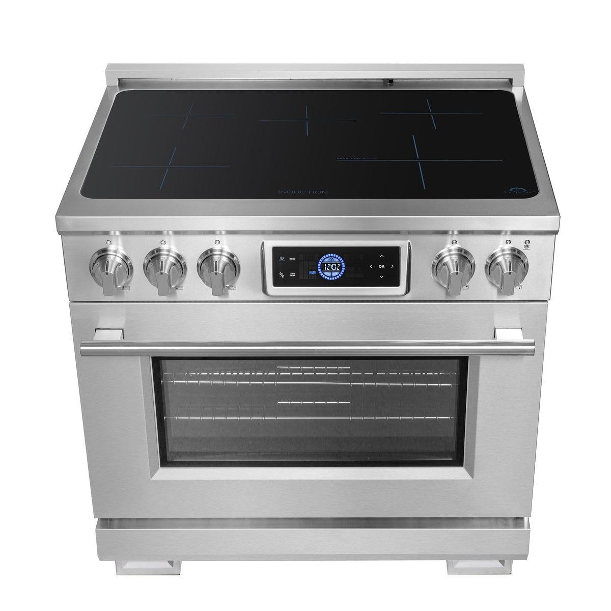 Forno Maximus 36-Inch Induction Range FFSIN0968-36 – Stainless Steel – Induction Range FFSIN0968 36 Cooktop 2025 06 27